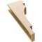 Ekena Millwork 6"W x 12"D x 36"H Thin Mediterranean Rough Cedar Woodgrain TimberThane Corbel, Primed Tan CORUR06X12X36MEDRCPR - alternate 2
